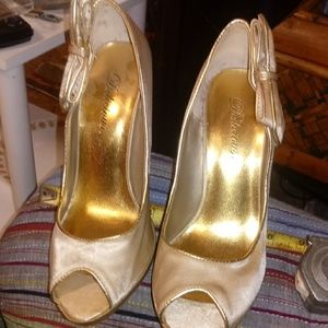 High heels champagne color